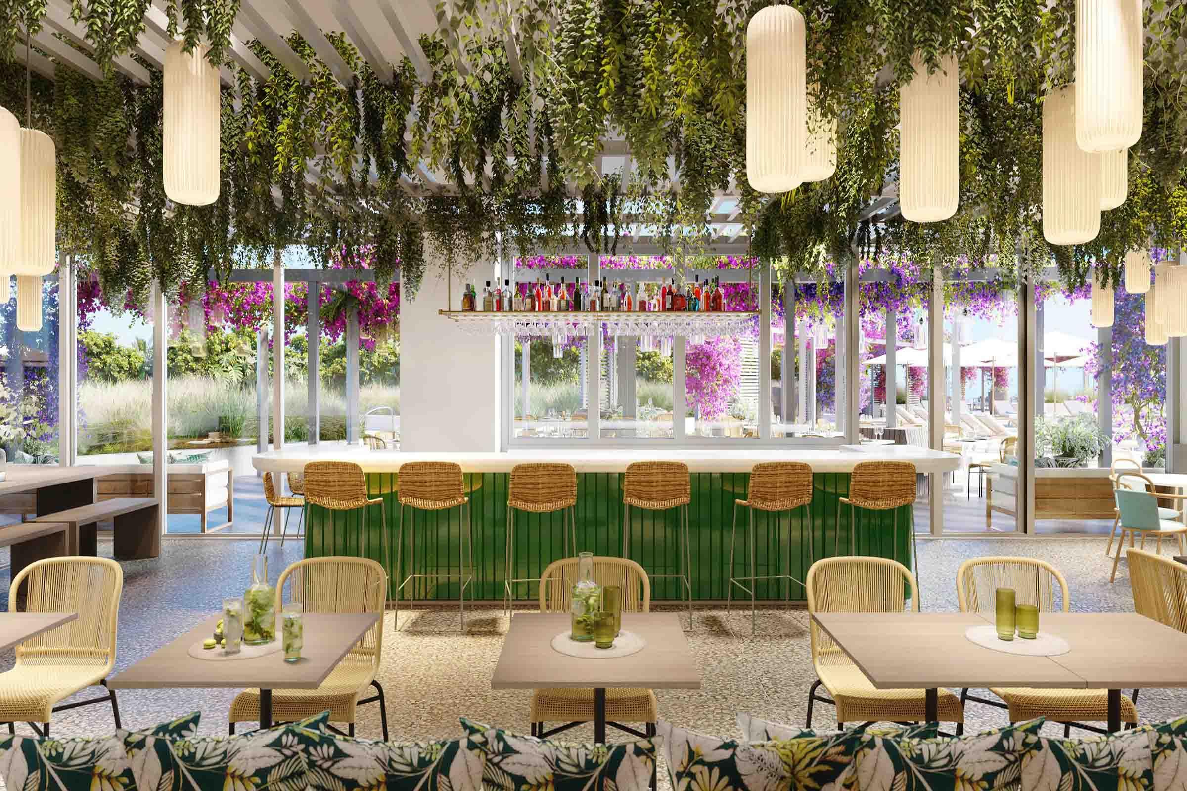 Rendering of Five Park Miami Beach Private Restaurant Michelle Bernstein Jeffrey Chodorow