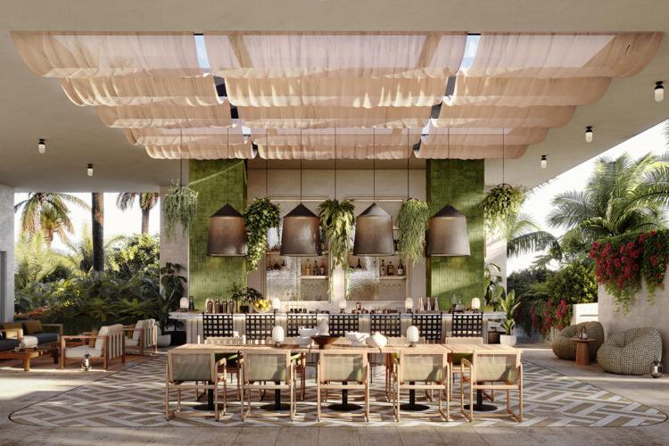 Rendering of THE WELL Coconut Grove Rooftop Bar and Lounge